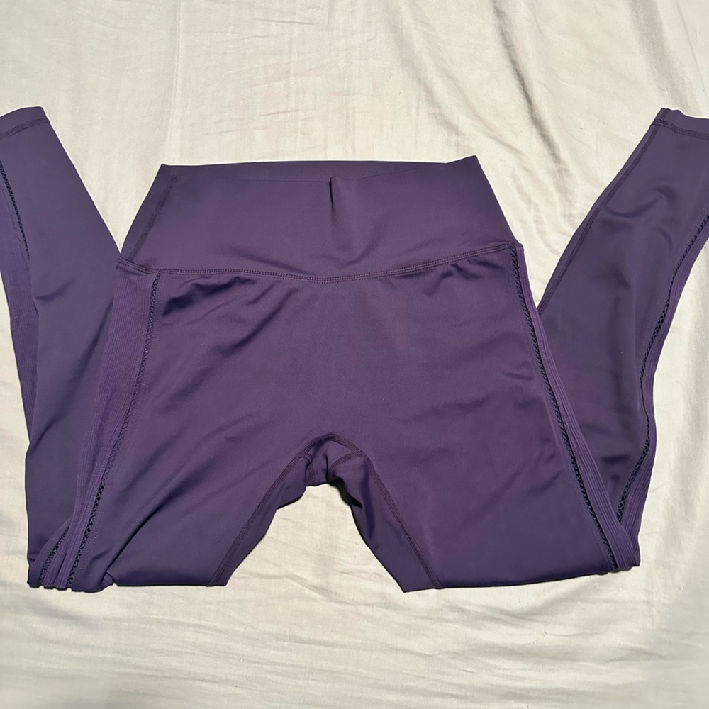 Curves N Combatboots Purple Leggings Size Medium